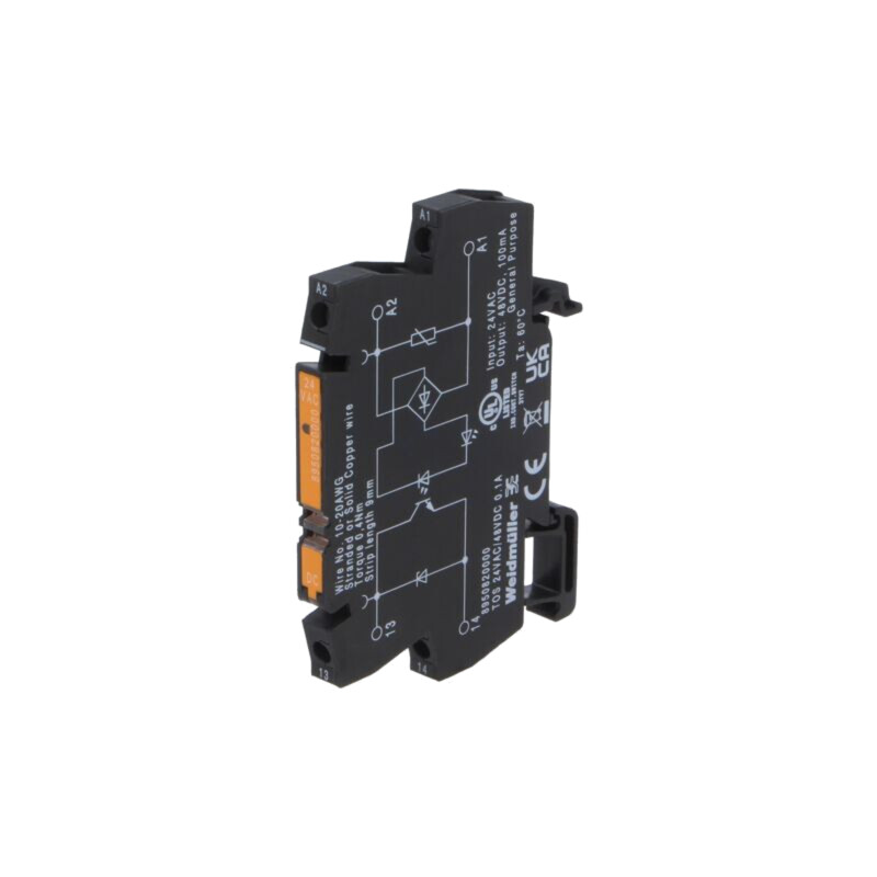 Releu: interfaţă; SPST-NO; Ucom: 24VAC; 0,1A; 5÷48VDC; set de relee Releu: interfaţă; SPST-NO; Ucom: 24VAC; 0,1A; 5÷48VDC; set de relee