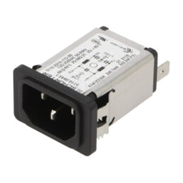 Conector: alimentare AC; soclu; tată; 6A; 250VAC; C14 (E); 5110