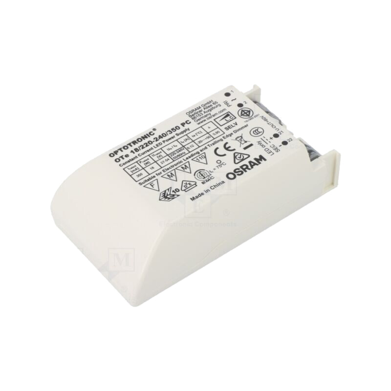 Alimentator: pulsatoriu; LED; 19W; 27÷54VDC; 350mA; 198÷264VAC