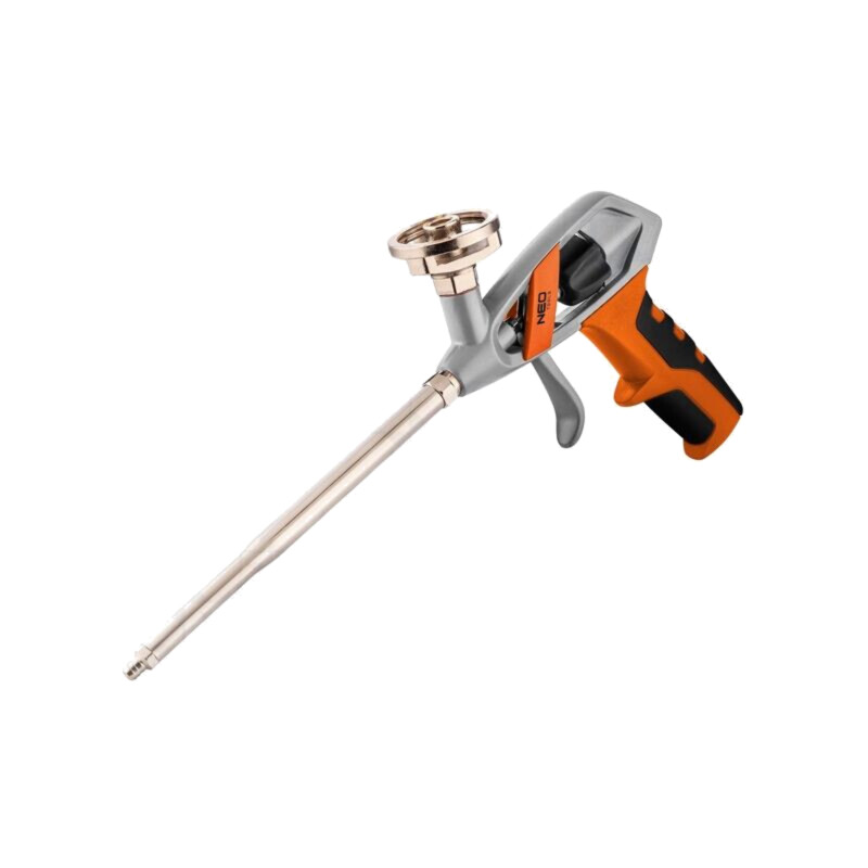 Pistol pentru spumă de montare; aluminiu; Material mâner: TPR
