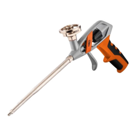 Pistol pentru spumă de montare; aluminiu; Material mâner: TPR