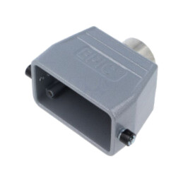 Enclosure for connectors: HDC; for cable; for latch; straight