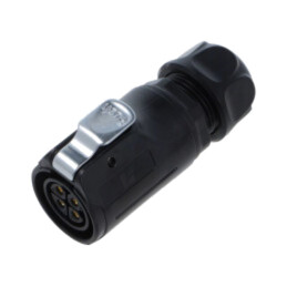 Conector: circular; mufă; mamă; 02; 20A; 500V; PIN: 4; IP67; drept