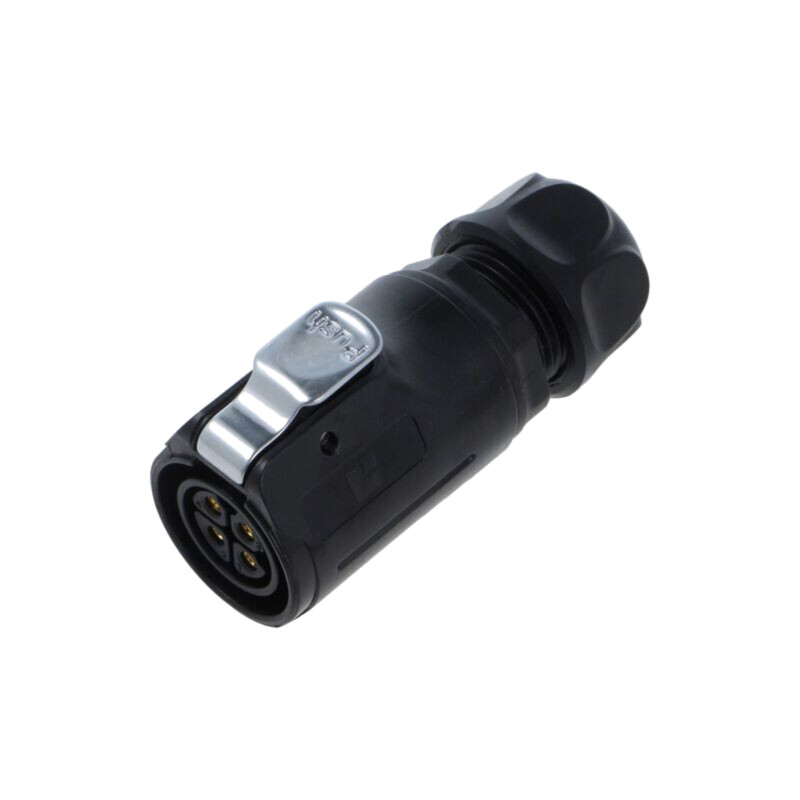 Conector: circular; mufă; mamă; 02; 20A; 500V; PIN: 4; IP67; drept Conector: circular; mufă; mamă; 02; 20A; 500V; PIN: 4; IP67; drept