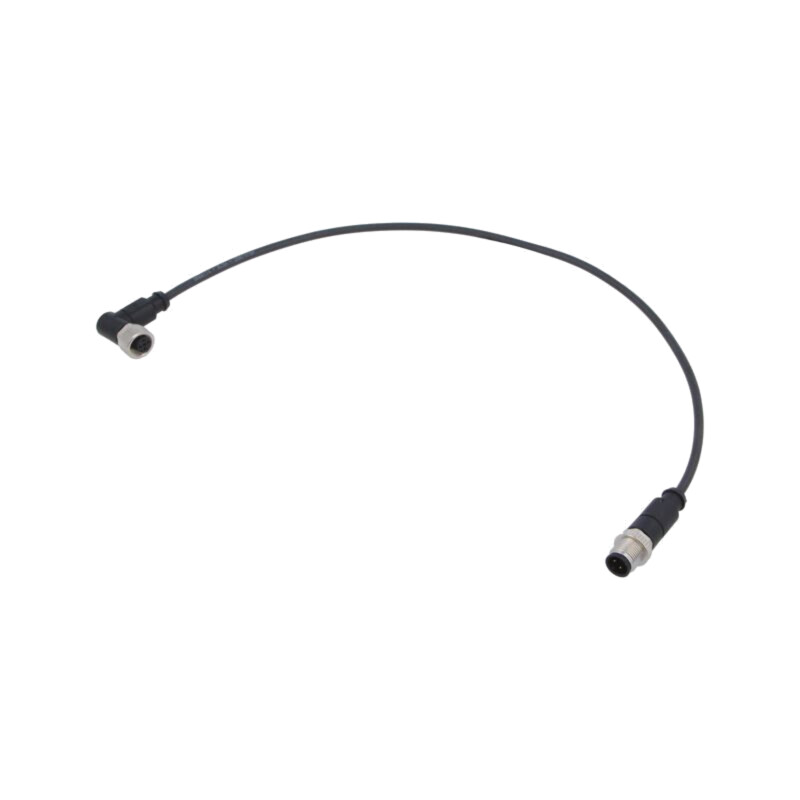 Cablu: pentru senzori/automatizări; PIN: 4; mufă; PUR; 0,5m Cablu: pentru senzori/automatizări; PIN: 4; mufă; PUR; 0,5m
