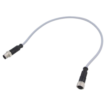 Cablu: pentru senzori/automatizări; PIN: 4; mufă; PVC; 0,5m