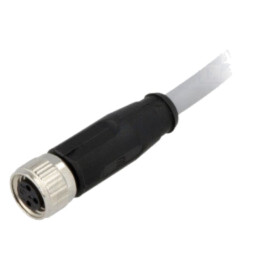 Conector: M8; mamă; PIN: 3; drept; cu cablu; mufă; 7,5m; PVC