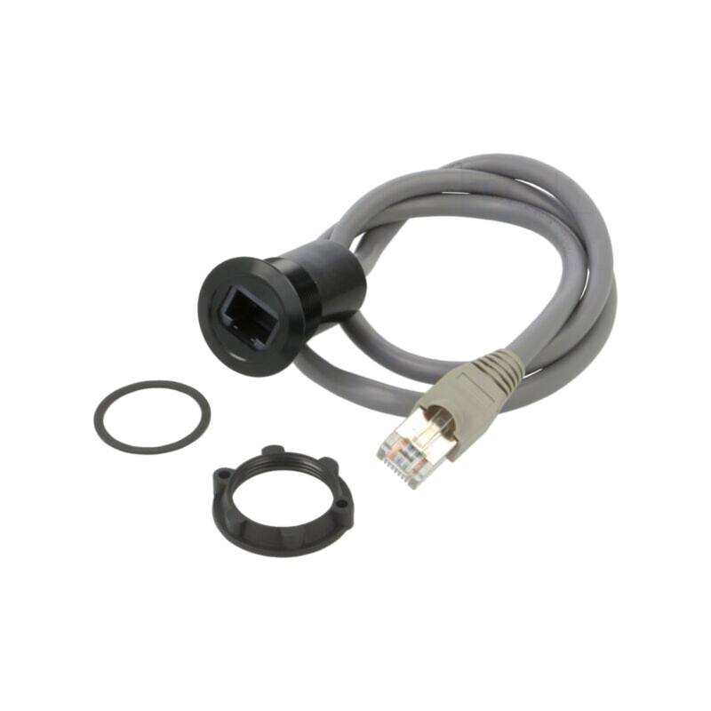 Cablu-adaptor; 0,6m; pt.montare pe panou,piuliţa din spate