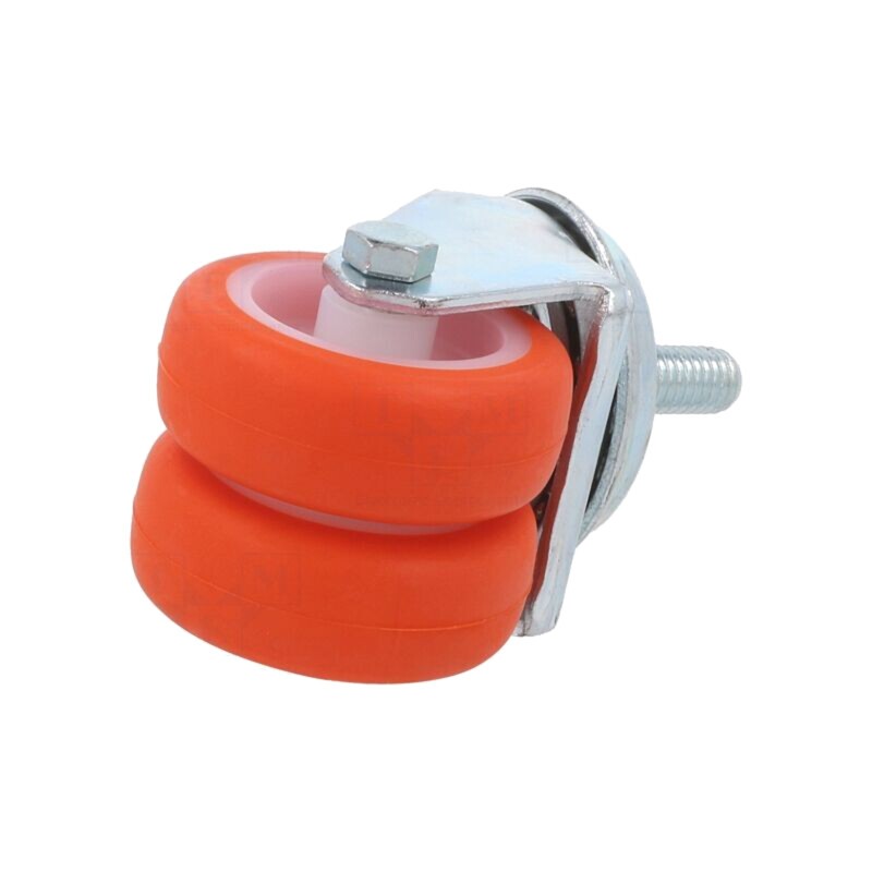 Roată de transport; Ø: 50mm; W: 39mm; H: 71mm; cu roţi duble; 1,4kN