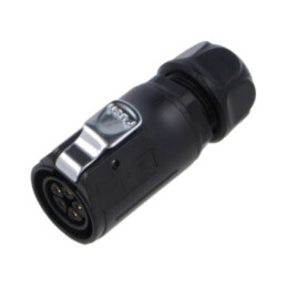 Conector: circular; mufă; mamă; 02; 12A; 500V; PIN: 5; IP67; drept