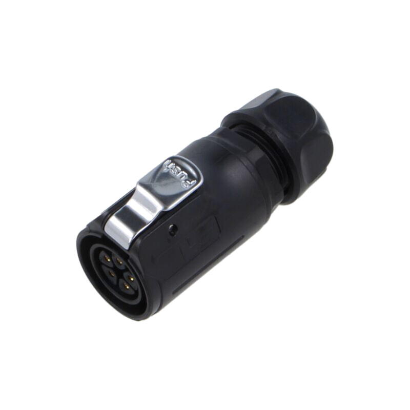 Conector: circular; mufă; mamă; 02; 12A; 500V; PIN: 5; IP67; drept