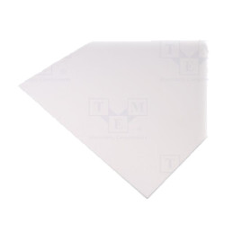 Foaie; Dim: 500x500mm; Thk: 10mm; albă; 0,25m2