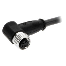 Conector: M8; mamă; PIN: 4; în unghi 90°; cu cablu; mufă; 2m