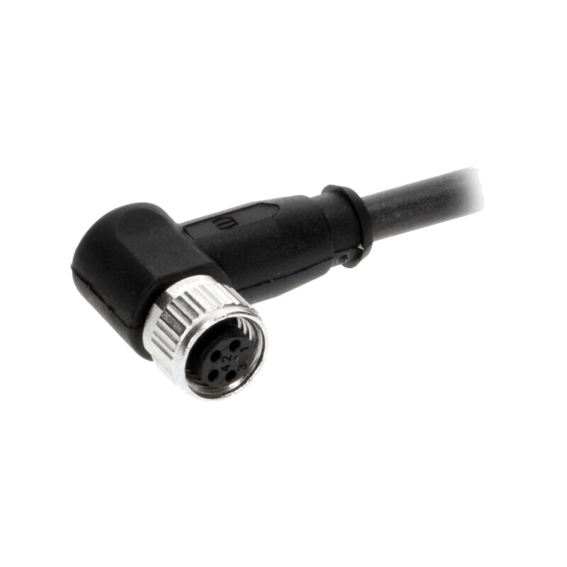 Conector: M8; mamă; PIN: 4; în unghi 90°; cu cablu; mufă; 2m