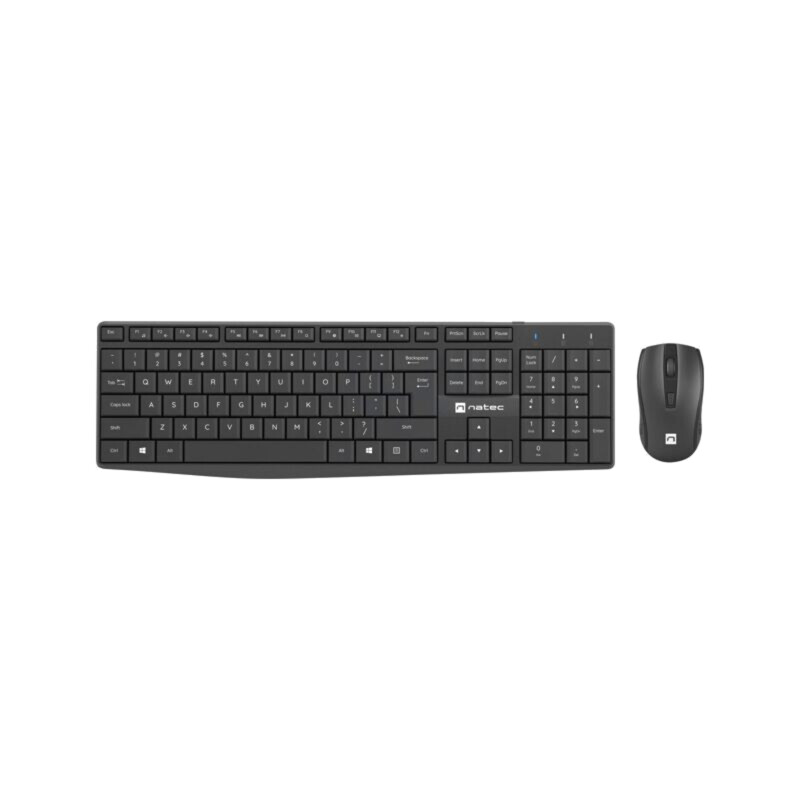 Kit de birou; neagră; universale; USB A; fără fir,US layout; 10m Kit de birou; neagră; universale; USB A; fără fir,US layout; 10m