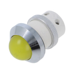 Lampă de control: LED; convex; galbenă; 24÷28VDC; 24÷28VAC; Ø22mm