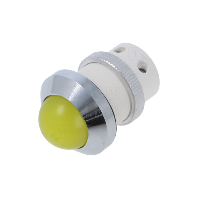 Lampă de control: LED; convex; galbenă; 24÷28VDC; 24÷28VAC; Ø22mm Lampă de control: LED; convex; galbenă; 24÷28VDC; 24÷28VAC; Ø22mm
