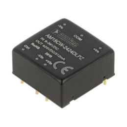 Convertor: DC/DC; 15W; Uintr: 9÷36VDC; Uieş: 24VDC; Uieş2: -24VDC