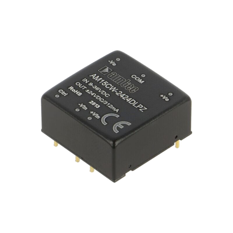 Convertor: DC/DC; 15W; Uintr: 9÷36VDC; Uieş: 24VDC; Uieş2: -24VDC Convertor: DC/DC; 15W; Uintr: 9÷36VDC; Uieş: 24VDC; Uieş2: -24VDC