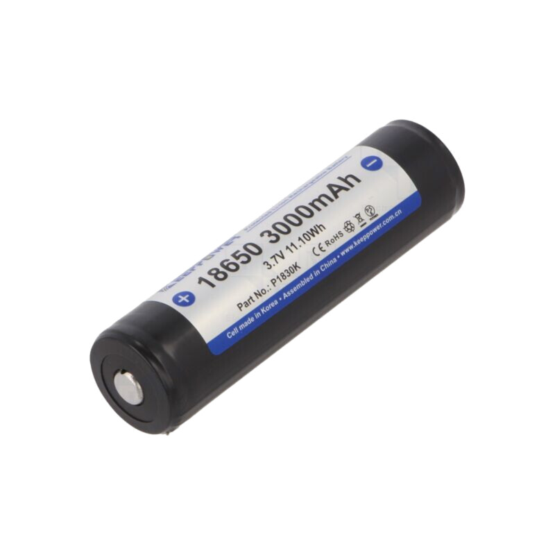 Acumul: Li-Ion; 18650,MR18650; 3,7V; 3000mAh; Ø18,7x68,5mm