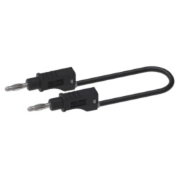 Cablu de măsurare; 70VDC; 33VAC; neizolat; Lung: 1m; neagră; 18AWG