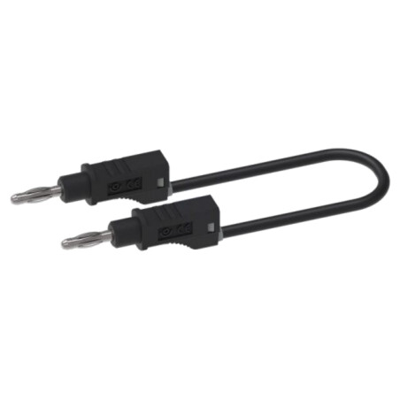 Cablu de măsurare; 70VDC; 33VAC; neizolat; Lung: 1m; neagră; 18AWG