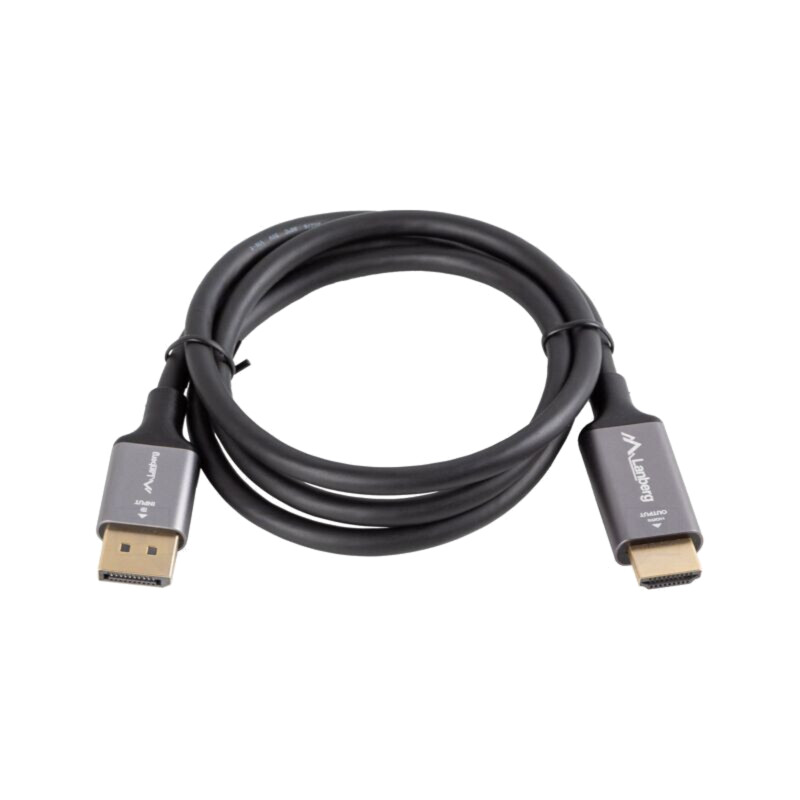 Cablu; DisplayPort mufă,HDMI mufă; PVC; 1m; negru; 32AWG; Fire: Cu Cablu; DisplayPort mufă,HDMI mufă; PVC; 1m; negru; 32AWG; Fire: Cu