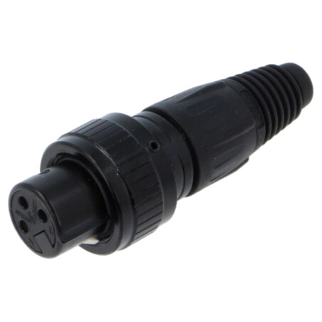 Conector: XLR; mufă; mamă; X-SPEC; PIN: 3; drept; pe cablu; 3,5÷8mm