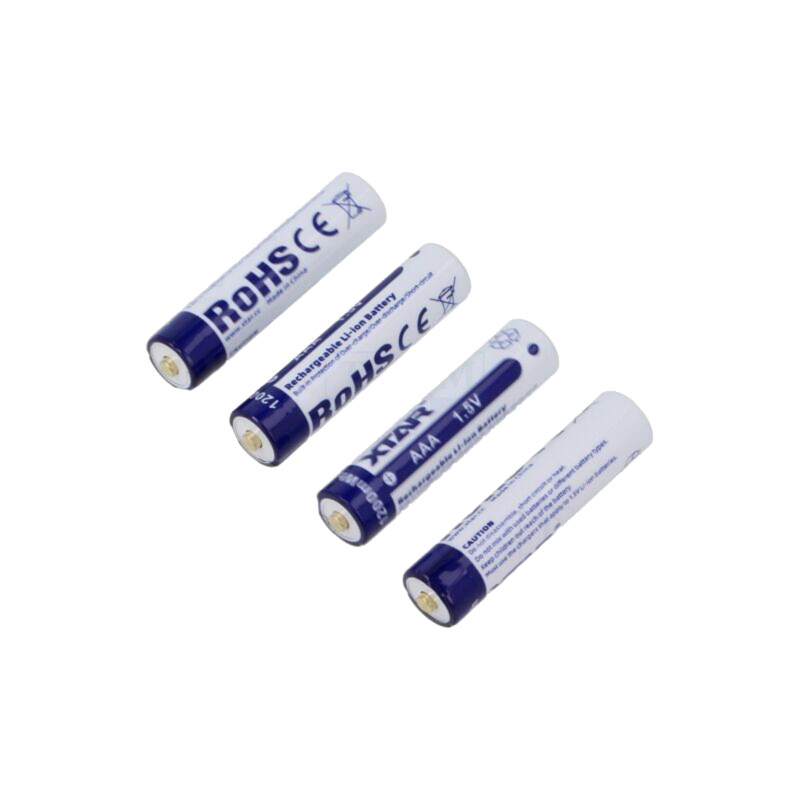 Acumul: Li-Ion; 10440,AAA,R3; 1,5V; 750mAh; Ø10,3x44,5mm; 4buc. Acumul: Li-Ion; 10440,AAA,R3; 1,5V; 750mAh; Ø10,3x44,5mm; 4buc.
