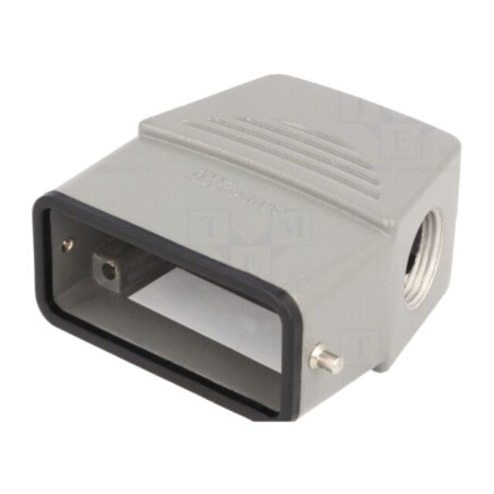 Enclosure for connectors: HDC; size 10A; for cable; for latch