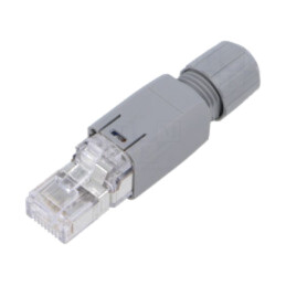 Conector: RJ45; mufă; PIN: 8; Cat: 5e; ecranat; 8p8c; 4,5÷8mm; drept