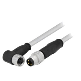 Cablu: pentru senzori/automatizări; PIN: 3; 2m; mufă; PVC