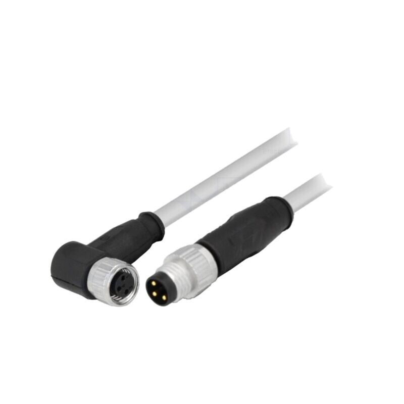 Cablu: pentru senzori/automatizări; PIN: 3; 2m; mufă; PVC