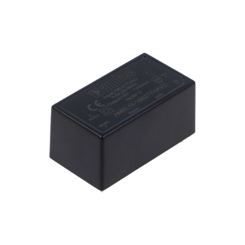 Convertor: AC/DC; 15W; Uintr: 85÷305VAC,100÷430VDC; Uieş: 15VDC Convertor: AC/DC; 15W; Uintr: 85÷305VAC,100÷430VDC; Uieş: 15VDC