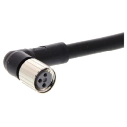 Cablu: pentru senzori/automatizări; M8; PIN: 3; în unghi; 2m; PVC