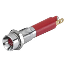 Lampă de control: LED; convex; albă; 24VDC; 24VAC; Ø6mm; 17; 410mcd