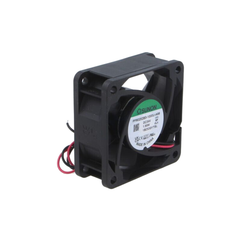 Ventilator: DC; axial; 24VDC; 60x60x25mm; 49,25m3/h; 37,5dBA; bilă
