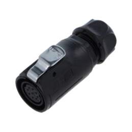 Conector: circular; mufă; mamă; 02; 5A; 250V; PIN: 9; IP67; drept
