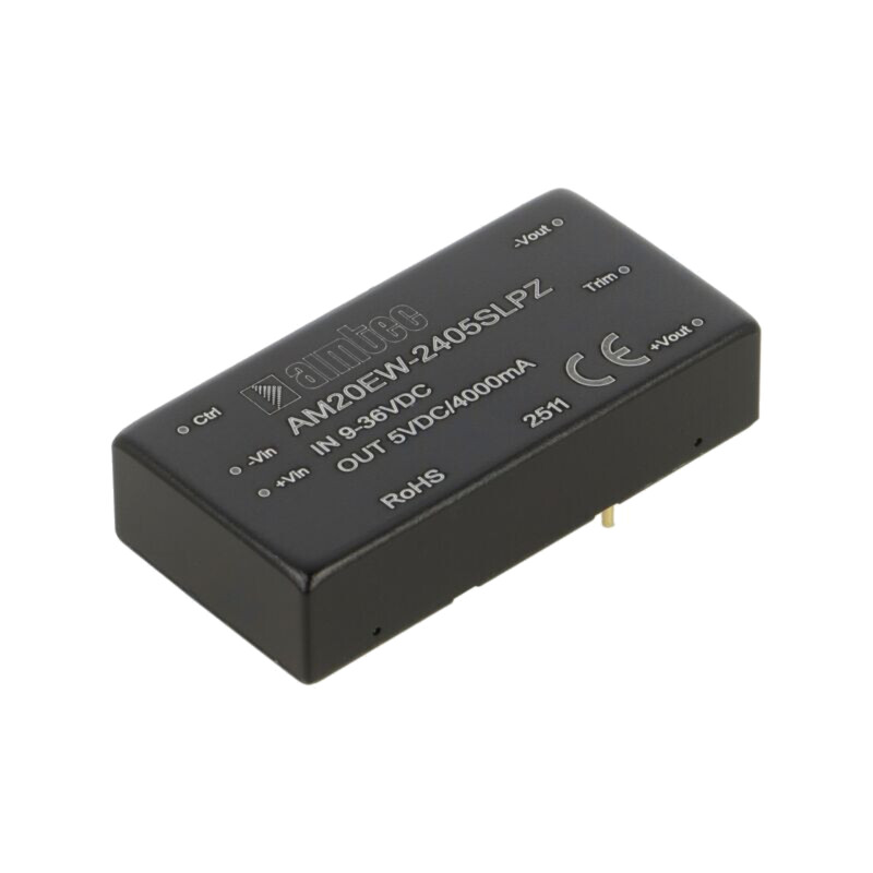 Convertor: DC/DC; 20W; Uintr: 9÷36VDC; Uieş: 5VDC; Iintr: 969mA; THT