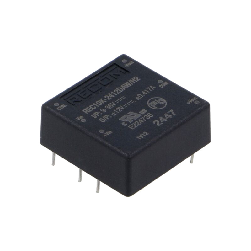 Convertor: DC/DC; 10W; Uintr: 9÷36VDC; Uieş: 12VDC; Uieş2: -12VDC Convertor: DC/DC; 10W; Uintr: 9÷36VDC; Uieş: 12VDC; Uieş2: -12VDC