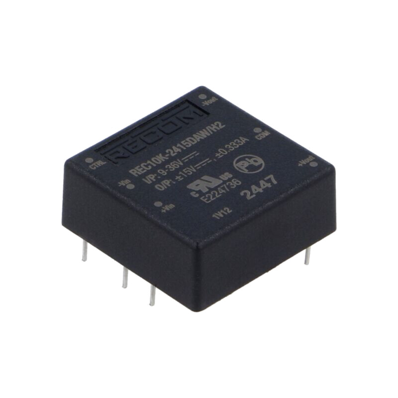 Convertor: DC/DC; 10W; Uintr: 9÷36VDC; Uieş: 15VDC; Uieş2: -15VDC Convertor: DC/DC; 10W; Uintr: 9÷36VDC; Uieş: 15VDC; Uieş2: -15VDC