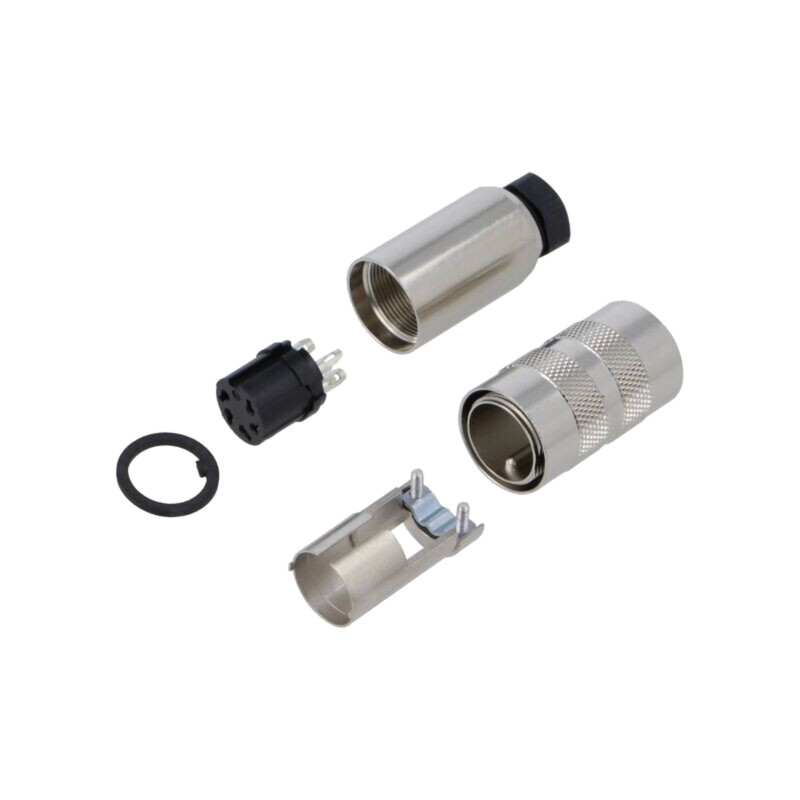 Conector: M16; mufă; mamă; 6A; 250V; PIN: 5; IP67; pe cablu; lipire
