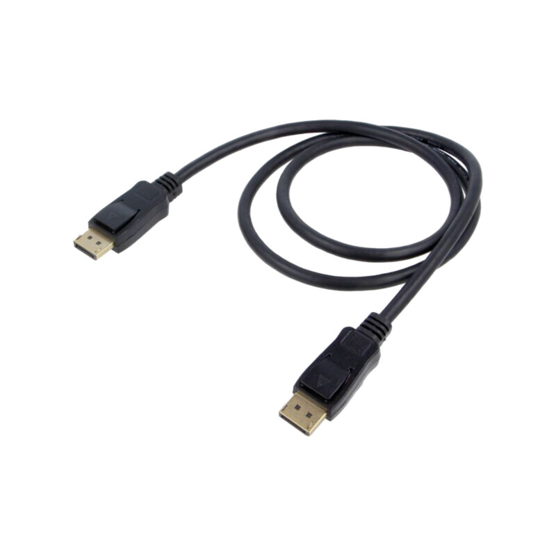 Cablu; DisplayPort mufă,din ambele părţi; PVC; Lung: 1m; negru