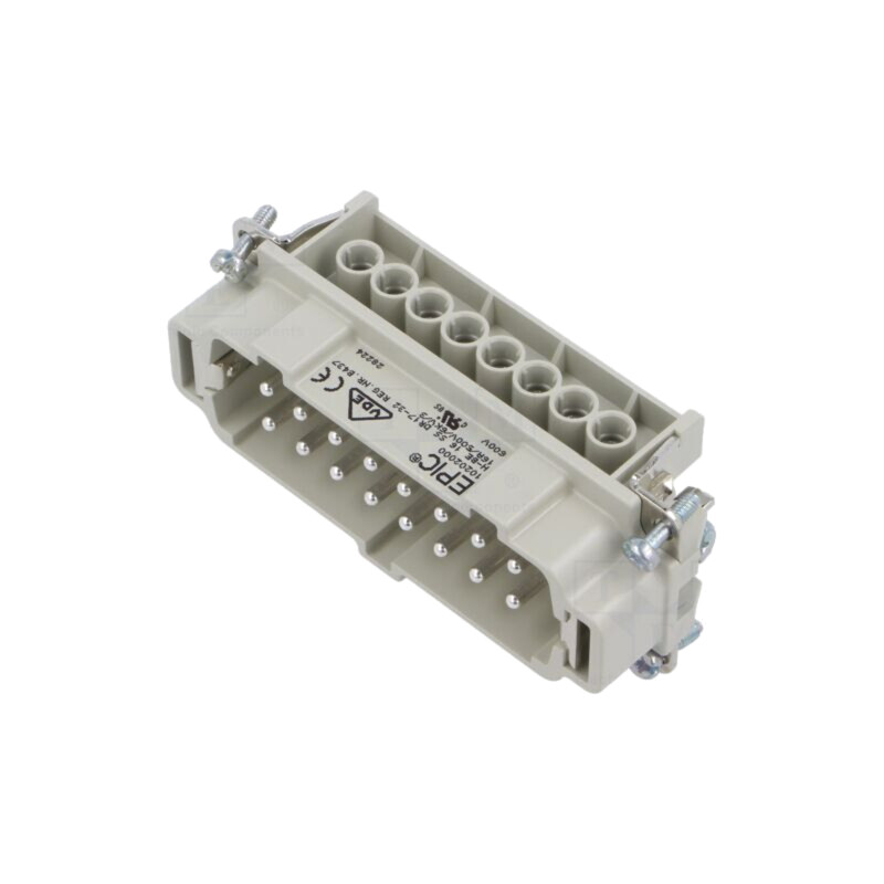 Conector: HDC; inserturi de contact; tată; EPIC H-BE; PIN: 16; 16A