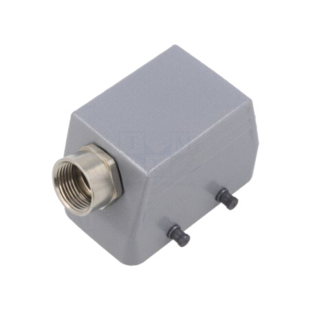 Enclosure for connectors: HDC; size H-B 10; for cable; angled