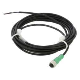 Cablu: pentru senzori/automatizări; M12; PIN: 3; drept; 5m; mufă