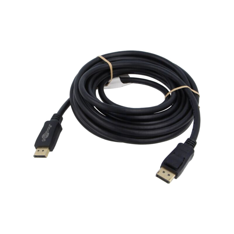 Cablu; DisplayPort mufă,din ambele părţi; PVC; Lung: 5m; negru