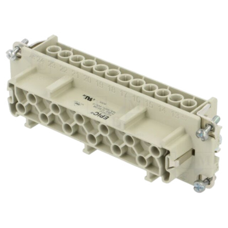 Conector: HDC; inserturi de contact; mamă; EPIC H-BVE; PIN: 12; 16A