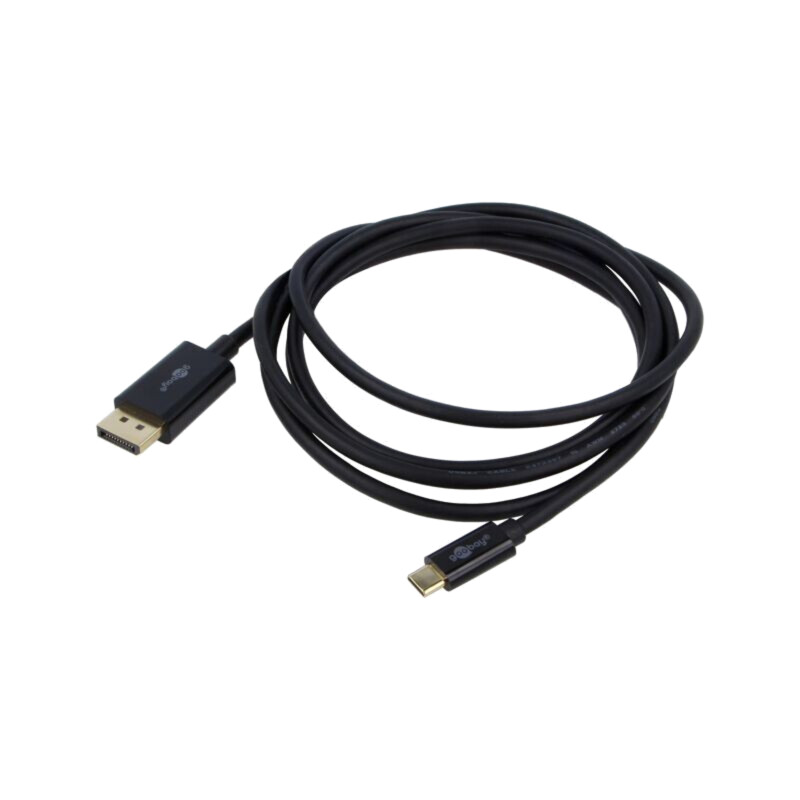Cablu; DisplayPort mufă,USB C mufă; PVC; 1m; negru Cablu; DisplayPort mufă,USB C mufă; PVC; 1m; negru