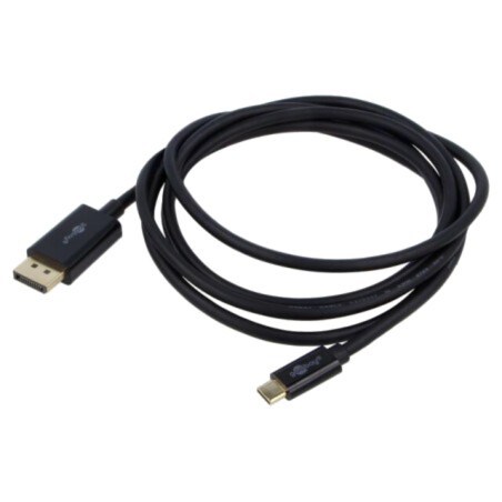 Cablu; DisplayPort mufă,USB C mufă; PVC; 1m; negru
